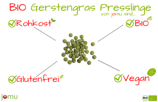 Bio Gerstengras Presslinge - 2x300g - Sparpaket